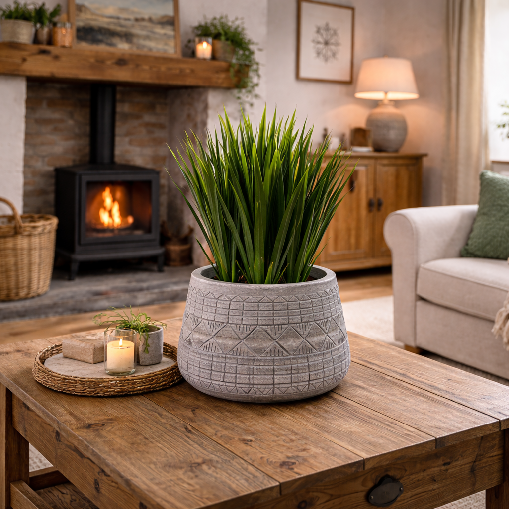 Composite and ceramic planters