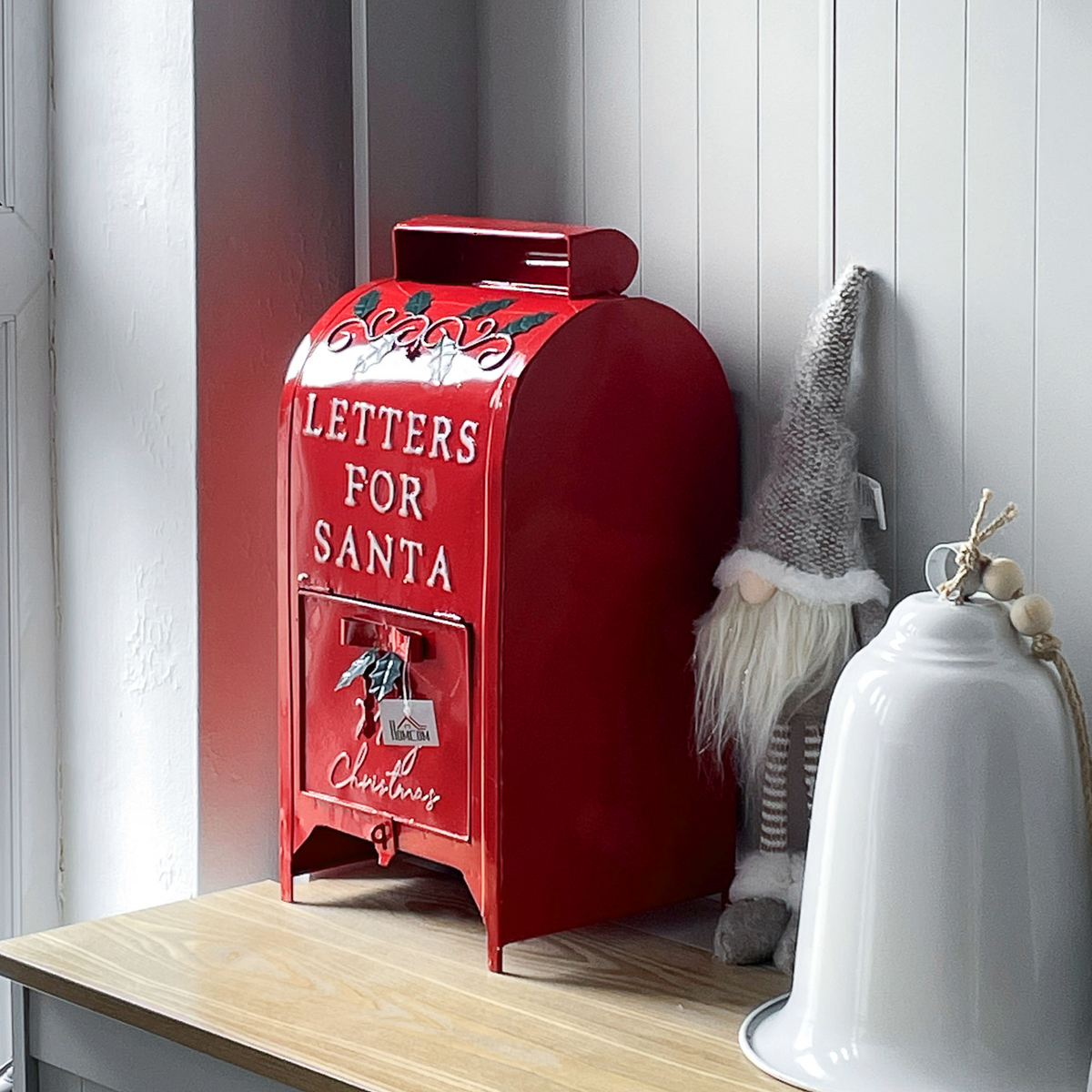 Red Letters to Santa postbox decoration