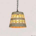 Drum Shape Hemp Rope Pendant Light