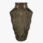 Brown Geometric Glass Vase, 30cm