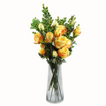 Yellow Rose Artificial Flower Arrangement, 60cm
