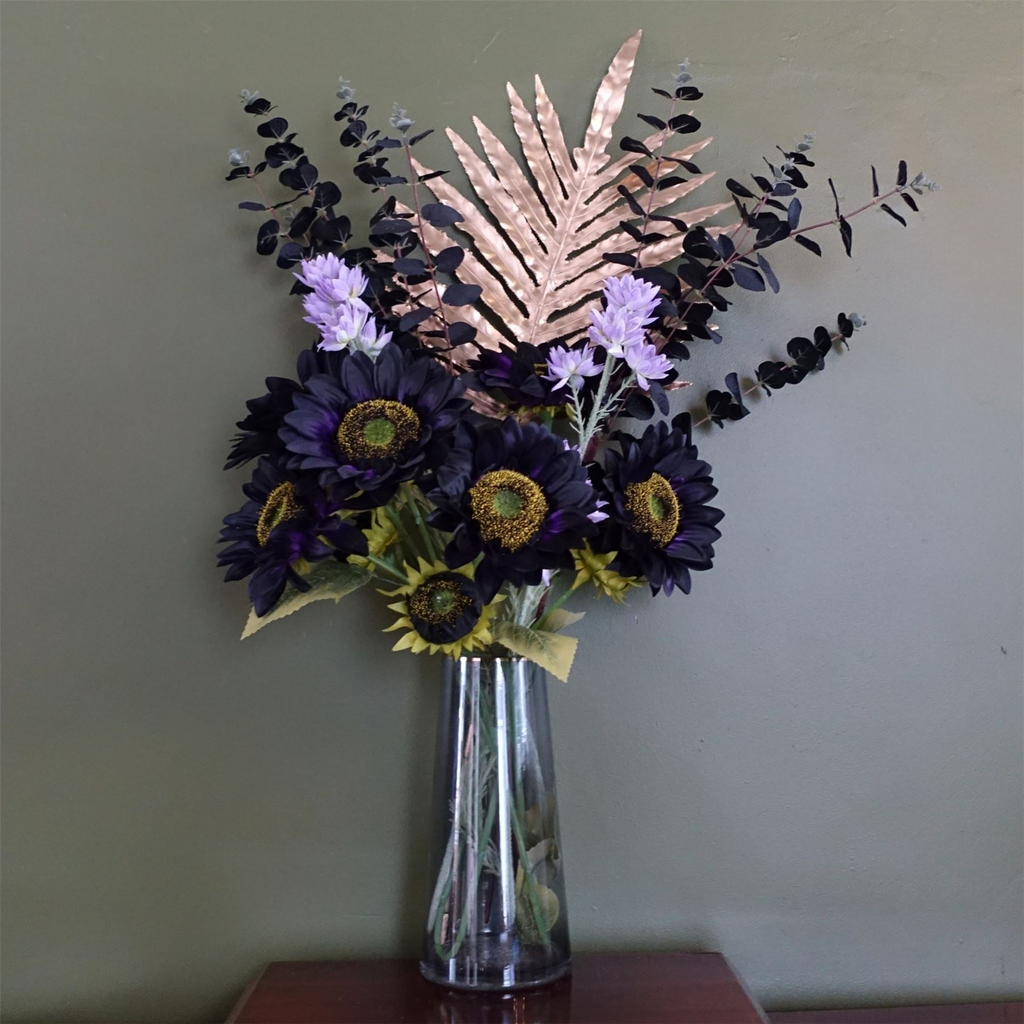 Purple Sunflower Artificial Arrangement, 80cm