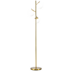 3-Light Globe Floor Lamp, Gold