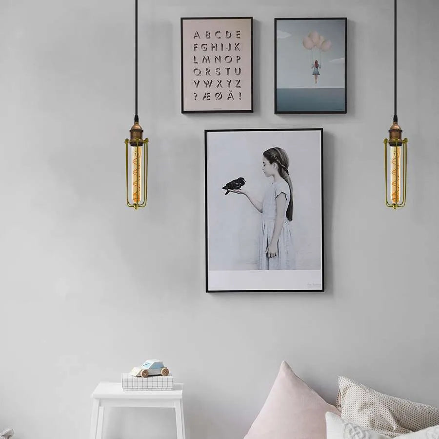 Single-Light Adjustable Cage Pendant